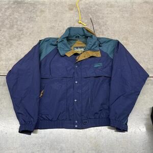 vintage pepsi navy and green zip up heavyweight jacket size xl